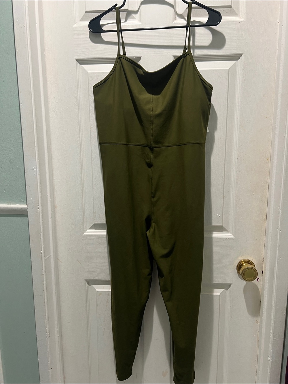 Old Navy Olive Green Spaghetti Strap Jumpsuit/Unitard